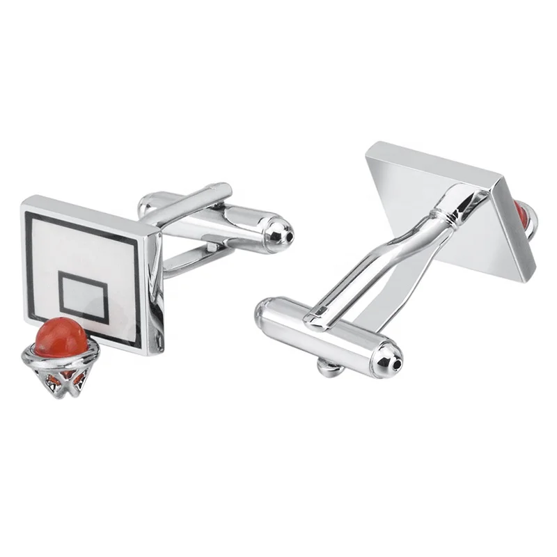 SAVOYSHI Newest Basketball hoop Cufflinks for Mens High Quality Novelty Sports Cuff links Brand Male Suit Shirt Cuff Accessories