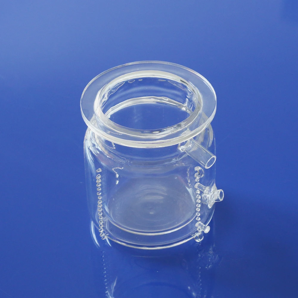 Two-layer Quartz photocatalytic reactor Reaction kettle Quartz Reactor