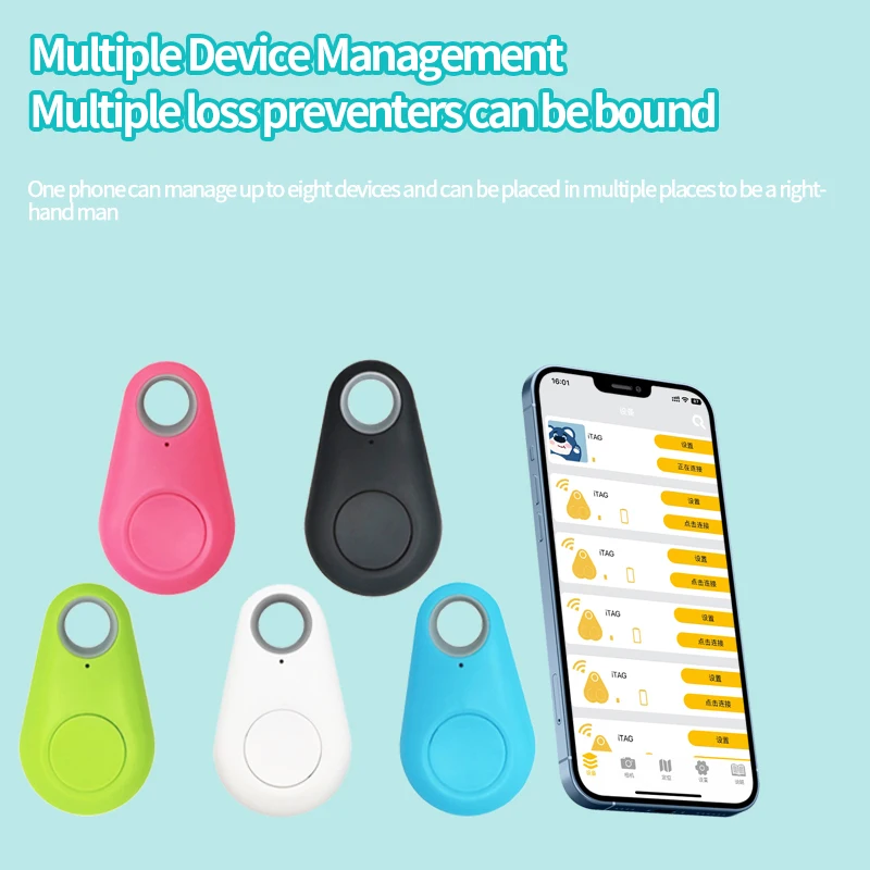 Pet Smart GPS Tracker Mini Anti-Lost Waterproof Bluetooth Locator Tracer For Pet Dog Cat Kids Car Wallet Key Collar Accessories