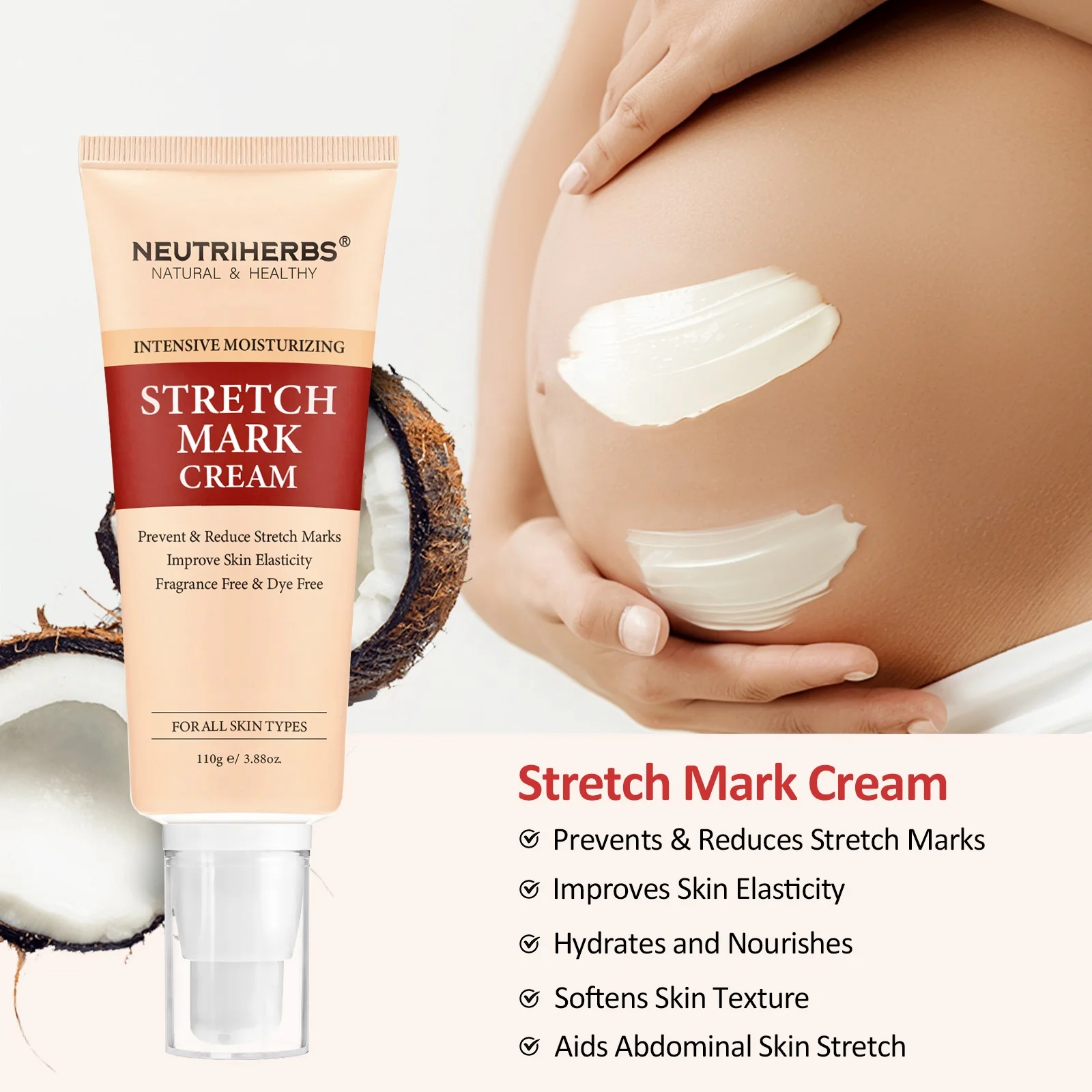 Private label skin repair remove anti-stretch mark pregnancy very effective stretch mark scar removal cream for stretch marks