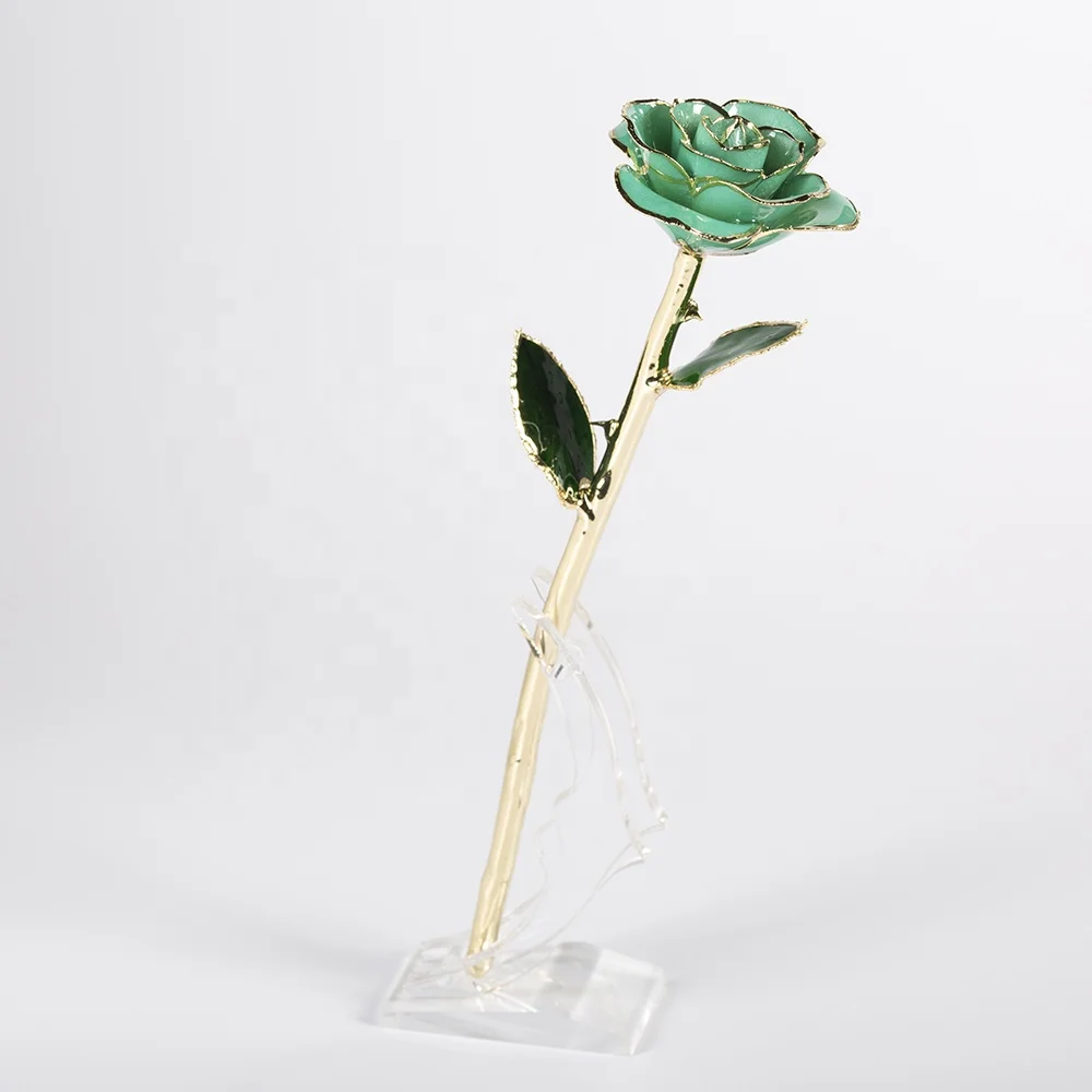 real rose dipped in 24k gold Eternal Rose Flower real preserved rose  preserved fresh flower preserved gold rose