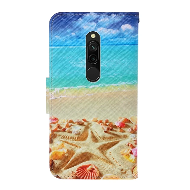 Flower Print Wallet Leather Case For Xiaomi Mi 10 NOTE10 Pro Redmi K30 Pro 8 8A NOTE 9 7A 7 NOTE7 Pro NOTE8 Cartoon Flip Cover