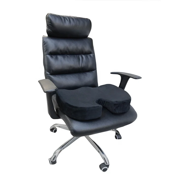 Ортопедическая подушка для сидения, удобная пена с эффектом памяти, для поддержания хорошей осанки офисного кресла