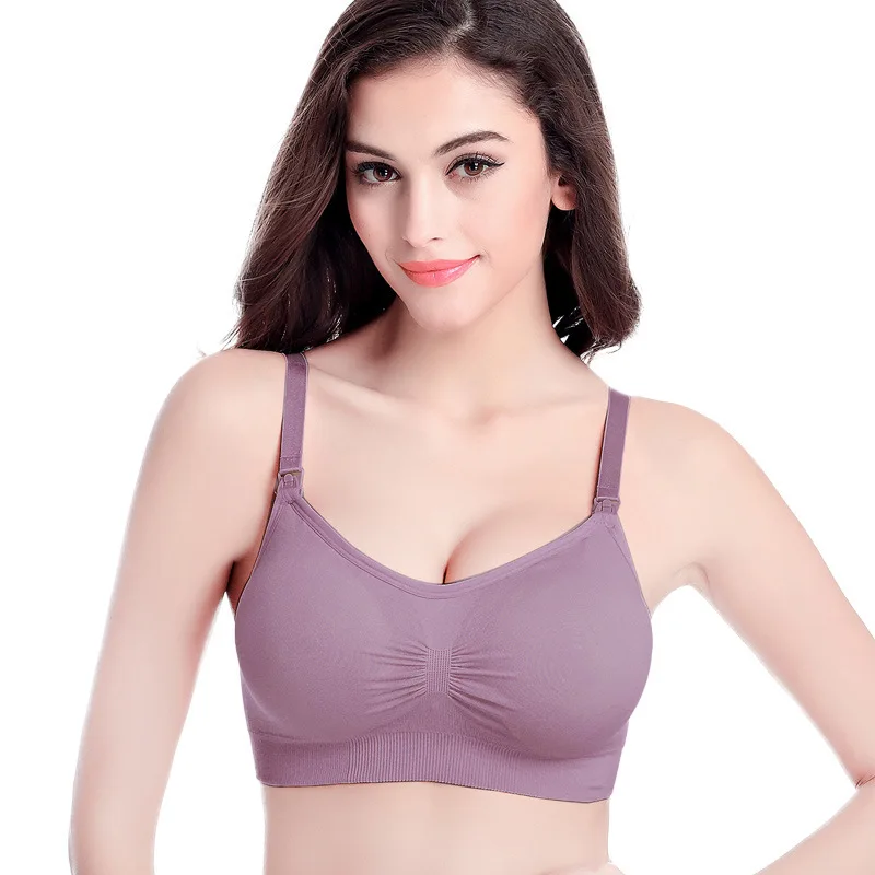 Seamless removable padded pregnancy bras motherhood maternity pregnant women sexy feeding bra