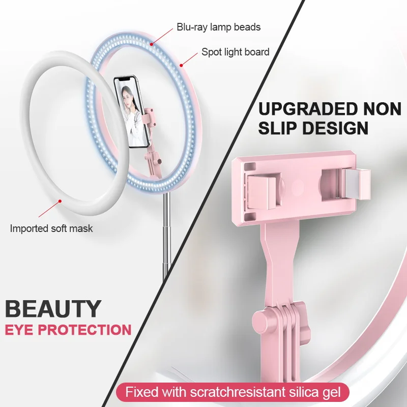 JUNNX Photography 12inch 170cm Tripod Fill Ringlight LED Video Makeup 12 Pouces Ring Lamp 12 inch ring light with tripod Stand