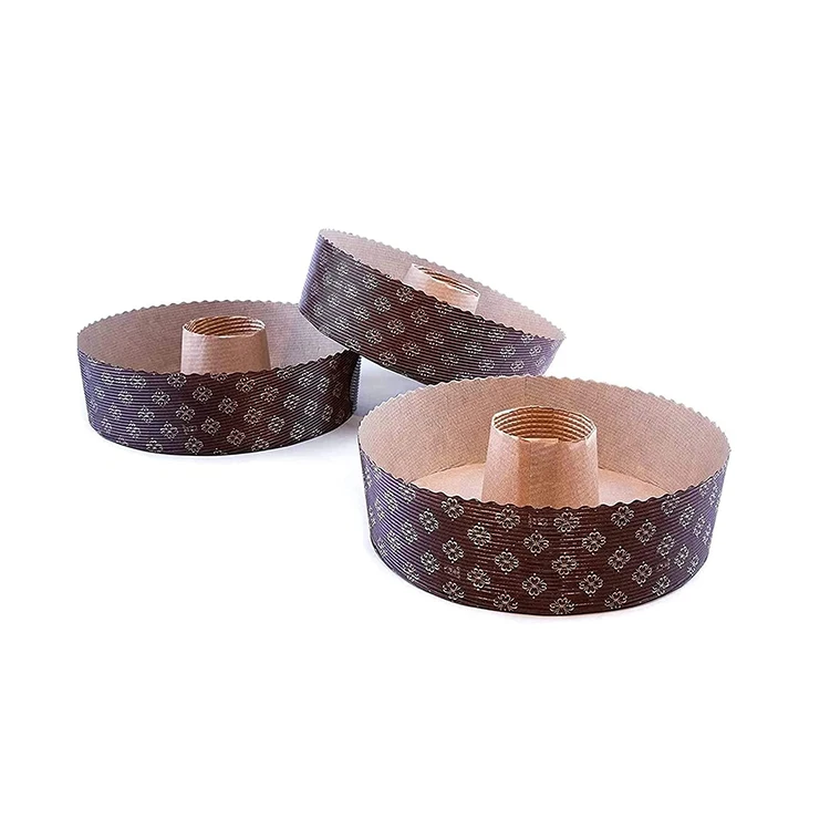 Cheap disposable resist high temperature round shape paper loose core baking Molds cake pans