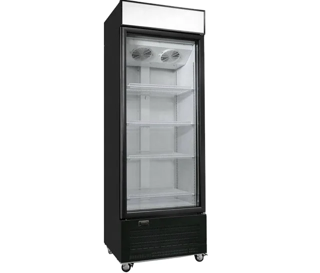Commercial Single Door Cold Drink vertical showcase cooler Glass Door Refrigerator Display Transparent Door Fridge