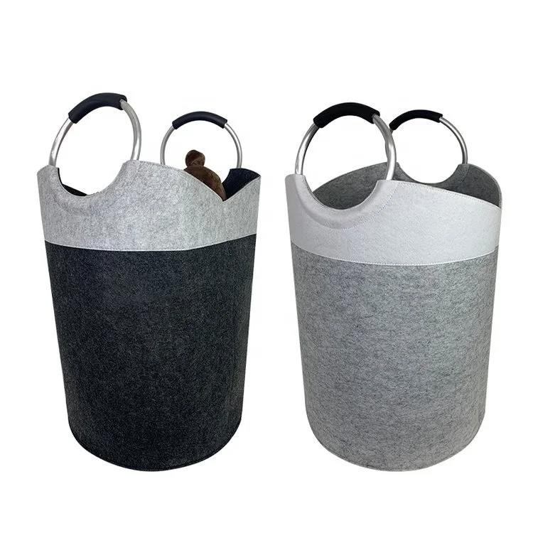 Factory Hot Sales Soft Wool Felt Clothes Hamper Safety Material  Multi-Functional Eco-Conscious Homes
