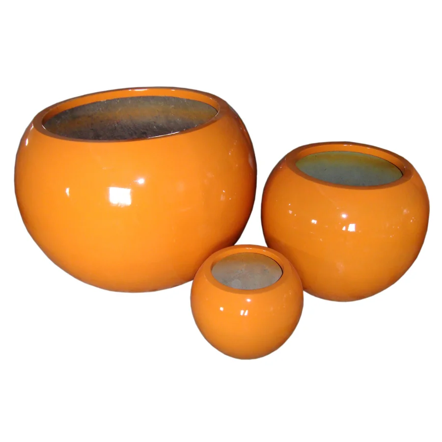 Smart Pots & Planters Best Selling Long-Lasting Create Green Space Custom Size Fiberglass Planter Garden Pots From Vietnam