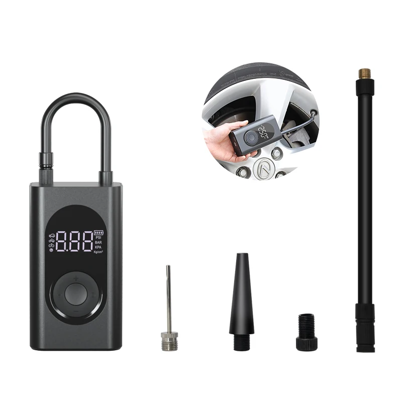 Original Factory Car inflator AP04 model 2*2000Mah 150PSI Type-C charging portable electric air pump for car motorcycle tires