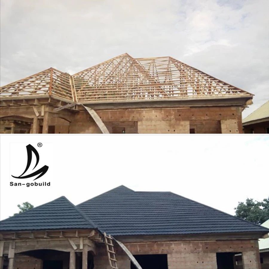 kenya color stone coated metal roofing shingles stone coated aluminium roofing