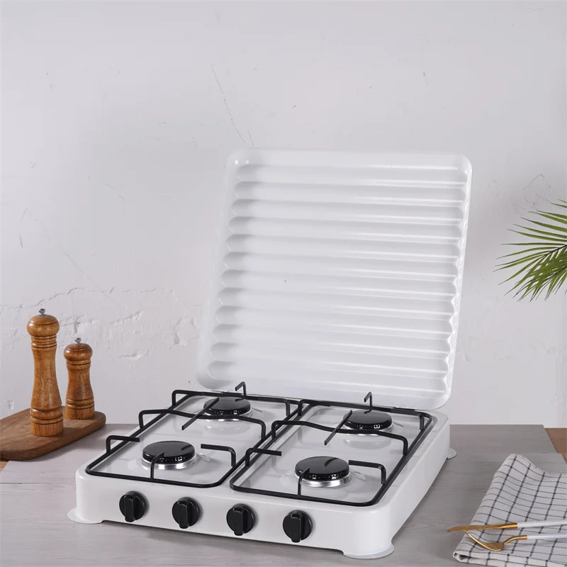New Design Durable Windproof Portable Butane Cook Top Gas Stove 4 Burner Without Cylinder