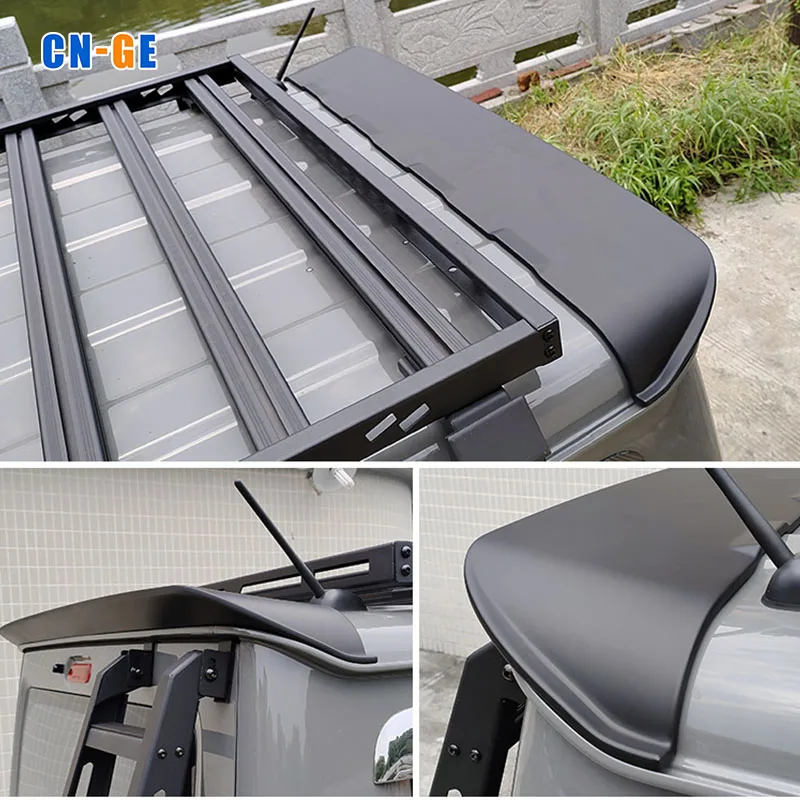 Plastic ABS Gloss Black And Carbon fiber look Rear Trunk Rear wing spoiler extension for Suzuki Jimney JB74 2019-2022