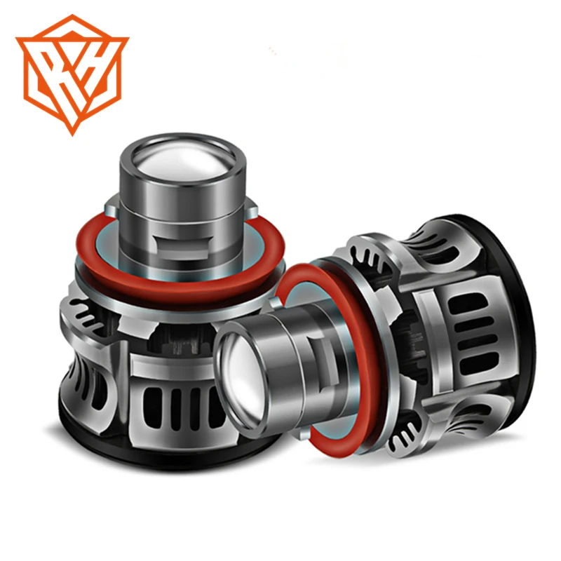
Automotive LED laser headlight bulb lens light automotive LED headlight high light near-light modification car led healight H11 