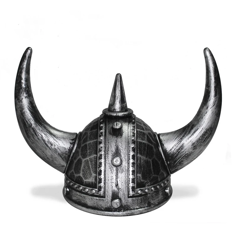 Best selling LED Light Up Viking Horns Helmet for Halloween party