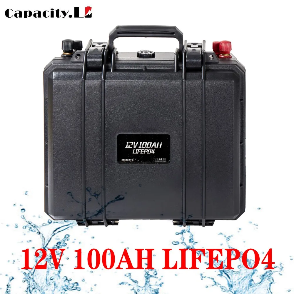 
12v 100ah lifepo4 battery pack Rechargeable Batteries 100a Power station with bms for RV Outdoor camping and Inverter 