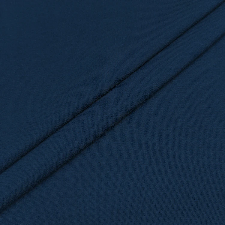 New Style Rayon Material French Terry Fabric , Knitted Solid Polyester Spandex Terry Fabric For Hoodies/