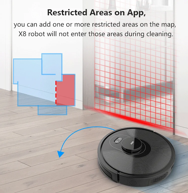 Laser Navigation robot vacuum cleaner ABIR X8