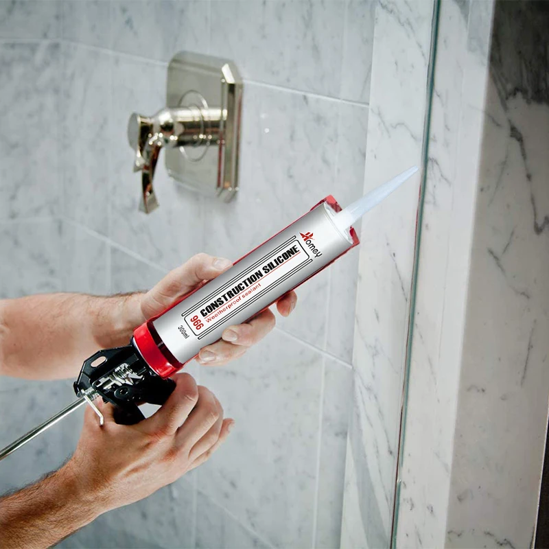 Homey Manufacturer White Color Odorless Strong Adhesive Wearther Sealant 20 years warranty Silicone Sealant