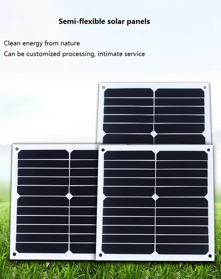 Polycrystalline Silicon Energy Panel Assembly Semi-flexible Solar Panel DIY 280*280mm 11W/12V Photovoltaic Panel Wholesale