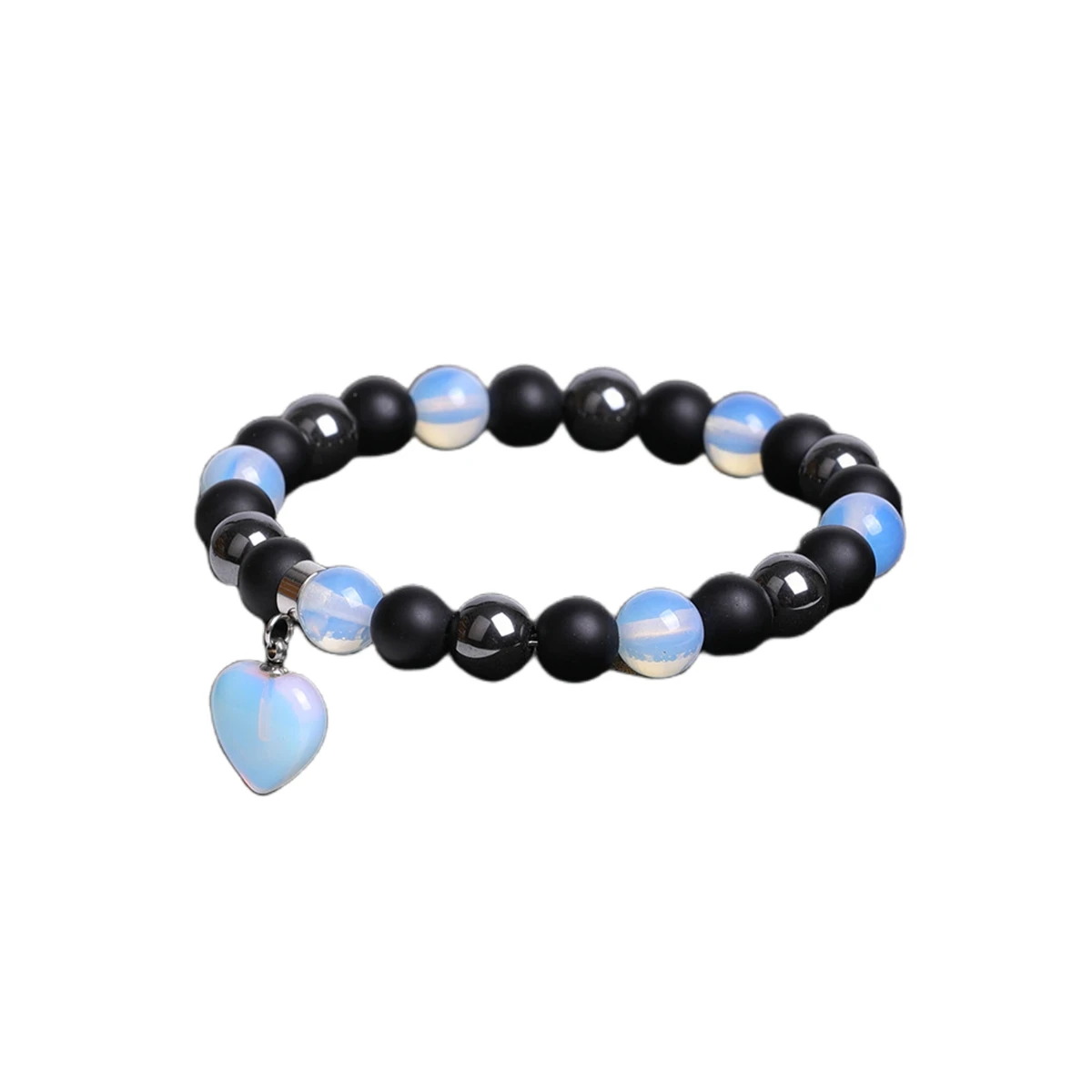 Factory Price 8 MM Opalite Stone Bracelets for Women Charm Reiki Gemstone Elastic Bracelets Fashion Jewelry Gift