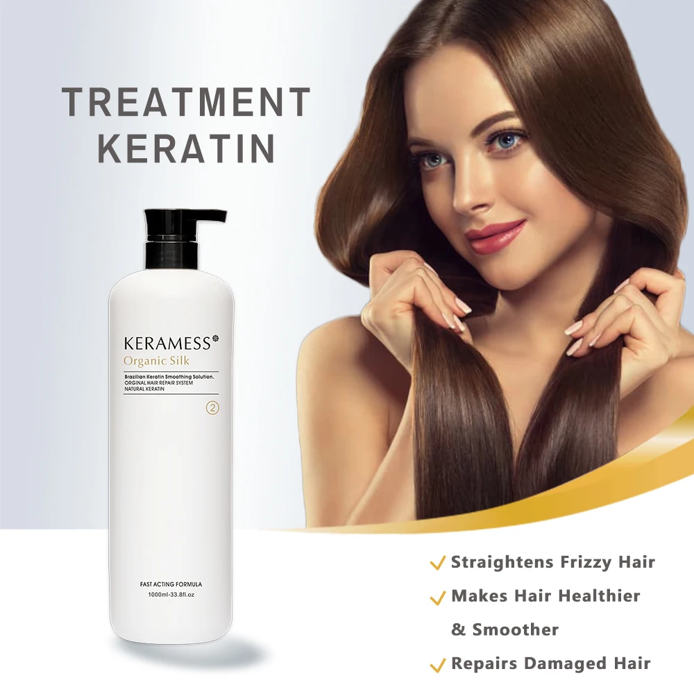 KeraMess Best Frizzy Hair Straightening Cream Keratin Smooth Hair Treatment at home without straightener like salon level effect