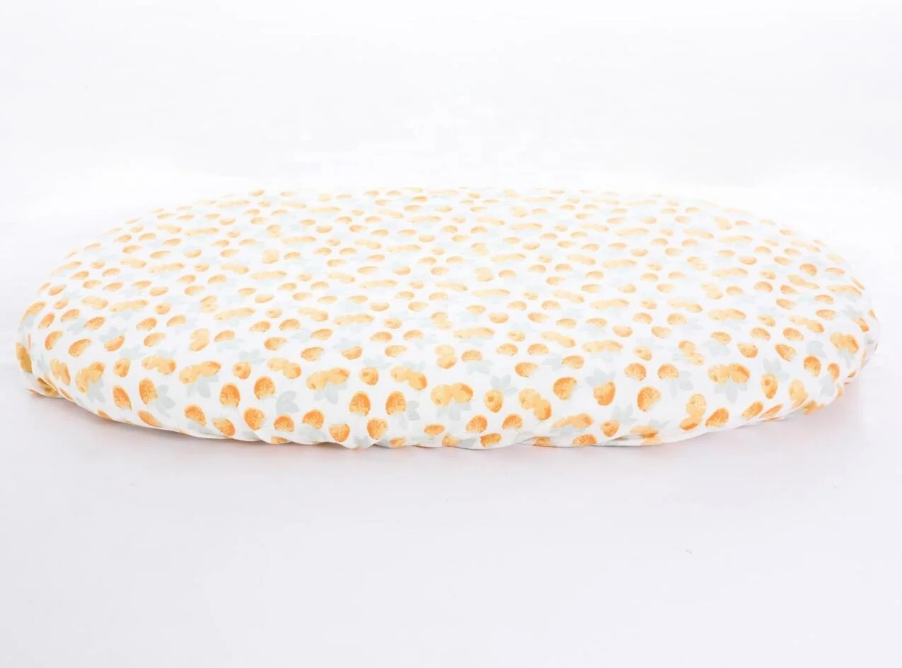 Super Soft 22 Momme Bamboo Cotton Baby Basket Sheet Baby Crib Cot Bassinet Fitted Sheet