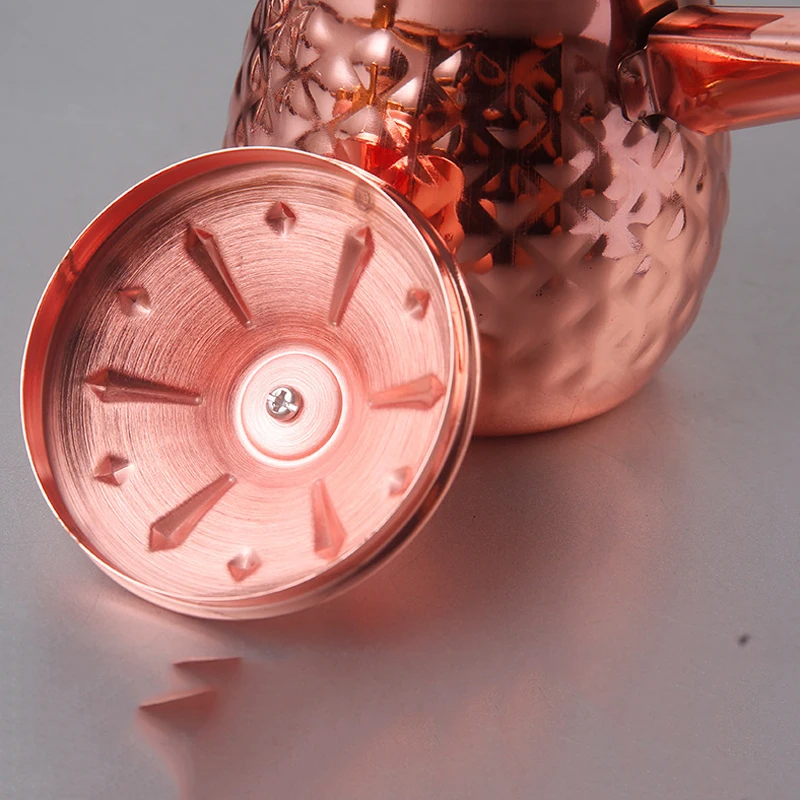 Popular Wholesale Gold Luxury Stainless Steel Turkish Coffee Pot With Handle