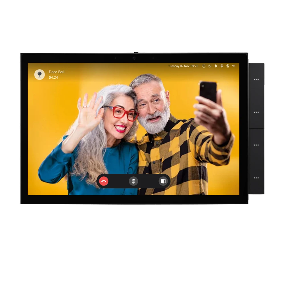 2023 New Arriving 10.1inch Smart Home Zigbee Gateway WiFi Amplifier Audio Wall Switch With Alexa Voice Control