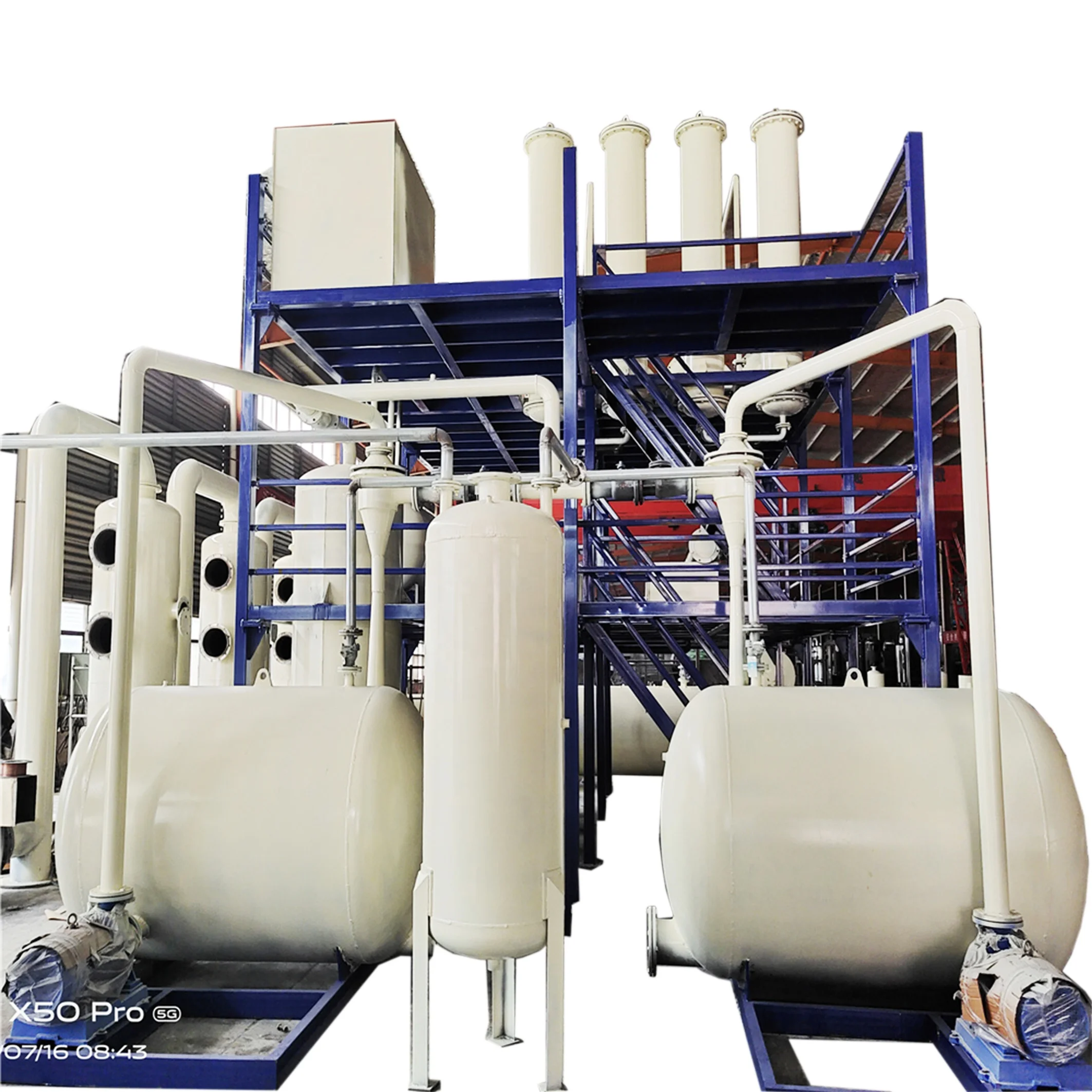 Tire oil refining diesel equipment waste oil distillation equipment waste oil regeneration treatment machine