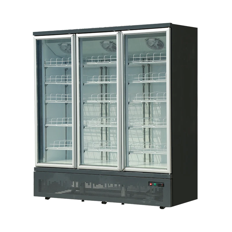 Energy Saving Low-E Supermarket Equipment Commercial Freezer Display Refrigerator