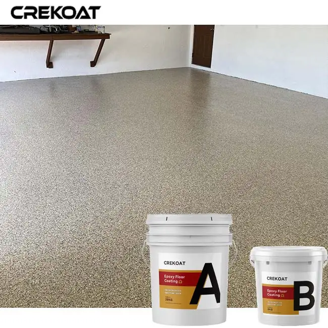 Two Component Epoxy Gray Floor for Stairs Chip Garage