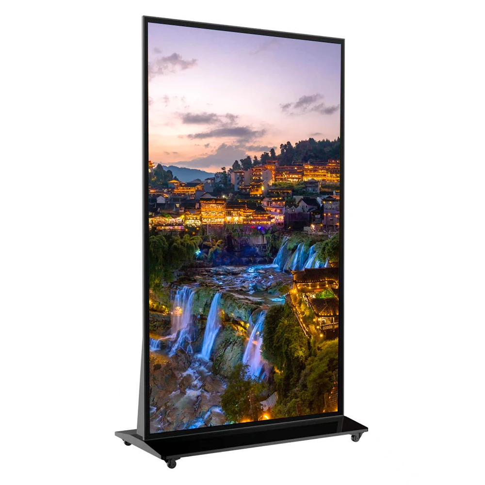 VISIGN digital signage LED LCD 75 86 98 дюймов 4K сенсорный экран подвижный рекламный медиаплеер дисплей