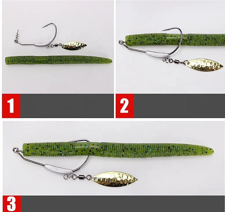 
Fishing Lure Stick Senko Worm 13.5cm 10g Bass Soft Silicon Worm Lures 