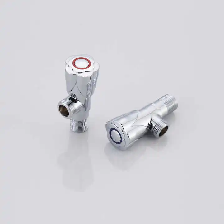 Fast Open Stainless Steel Valves Bathroom Toilet Chrome Water Stop Angle Valve 1/2 Brass Single Water Outlets Angle Valve