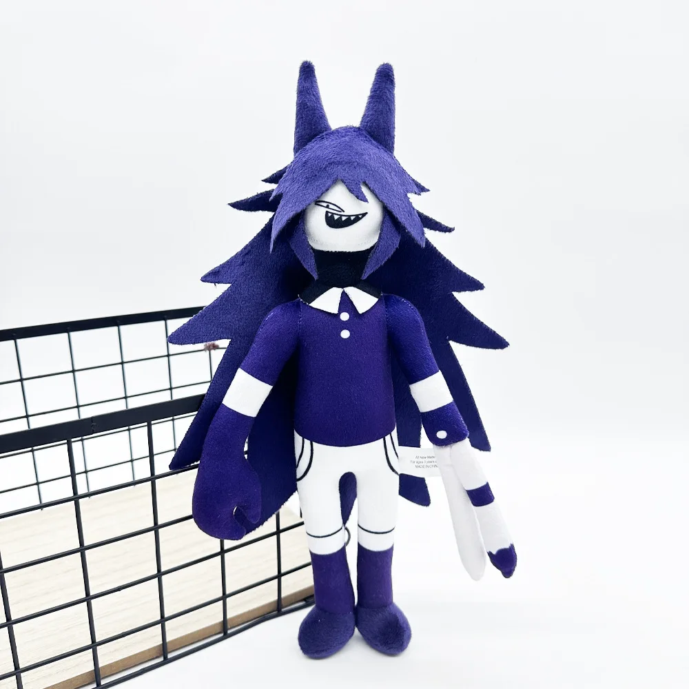 AL New cute soft and comfortable Fundamental Paper Education plush toy Blue purple long hair pencil hand scissors hands