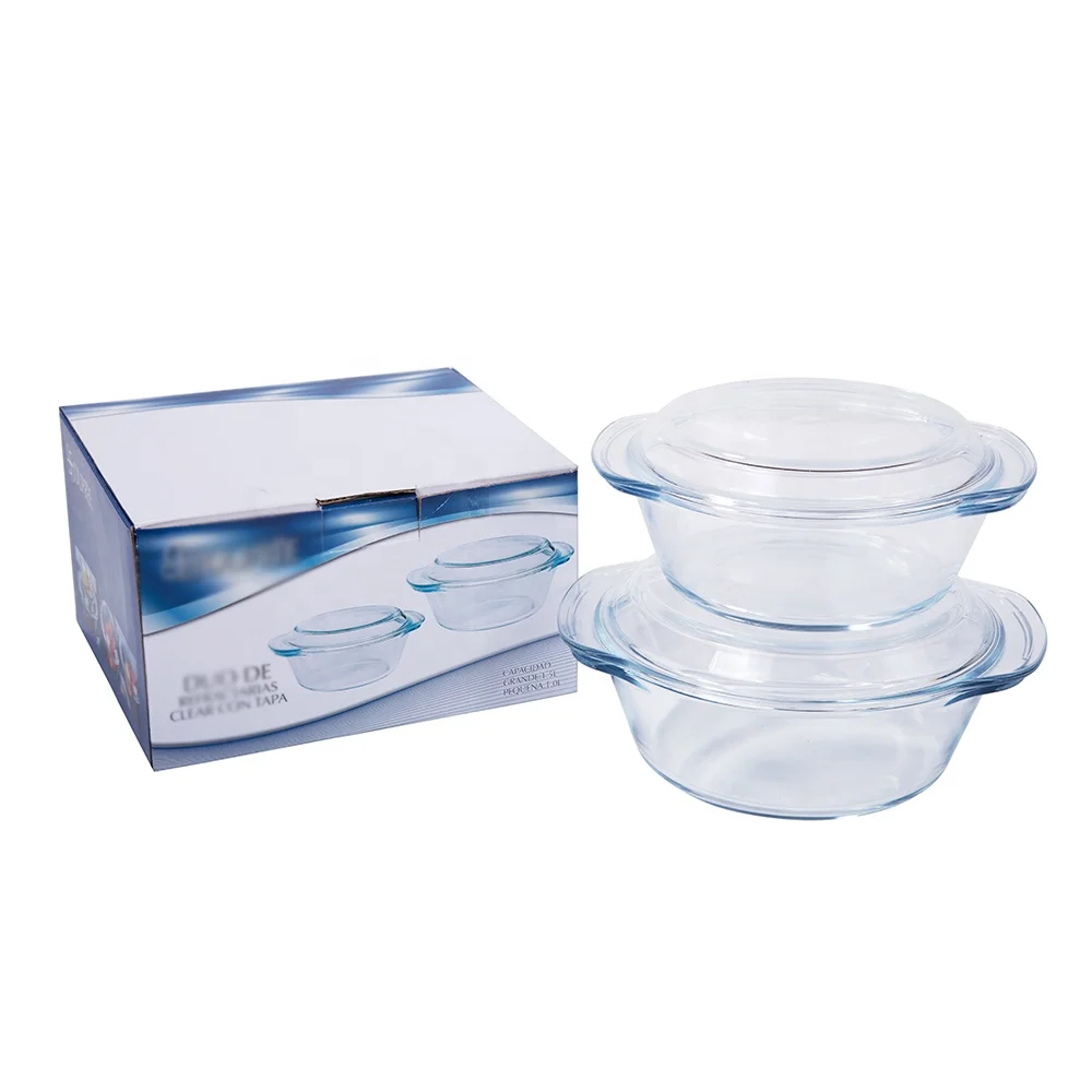 Heat resistant Glass Oven Microwave safe cookware dinnerware  casseroles  dish soup pot with glass lid