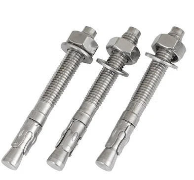 Customizable Steel Expansion Bolt Wedge Anchor with Built-In Expansion Screw 80mm-300mm Zinc Surface Treatment DIN Standard