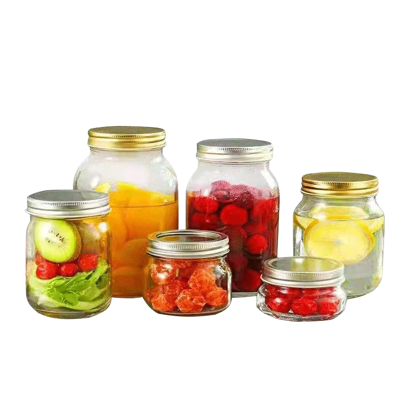 75ml 80ml 100ml 200ml 250ml 300ml 400ml 500ml 4 oz 8 oz  12 oz 16 oz Custom Mug Round Square Glass Mason Jar for Honey Sauce