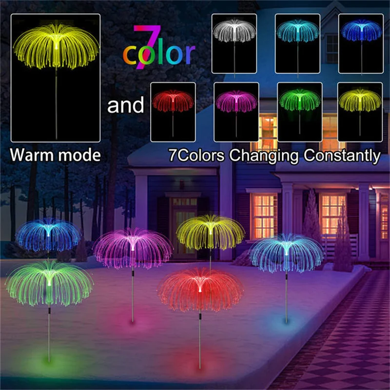 Новое поступление 2022 усовершенствованные садовые светильники на солнечной батарее уличные водонепроницаемые декоративные 7 цветов меняющие цвет