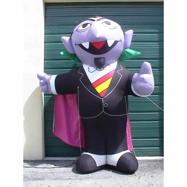 PVC/Oxford  20-foot inflatable replica Sesame Street Character the Count Character blow up Characters and Mascots