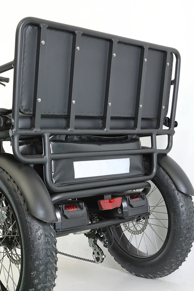 Wholesaler Adults 750w/500w Bafang Fat Tire Cargo Electric Chinese 3 Wheel Electric Bicycle