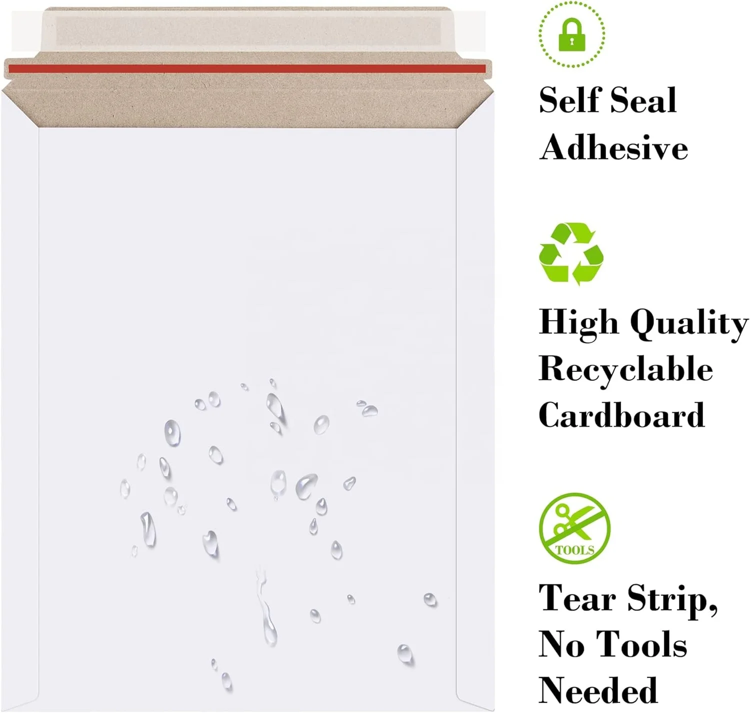 GDCX Letter Custom Printed Logo Mailer 14x11 Cardboard Eco-friendly Printing Packaging Ecofriendly C6 A4 9x12 6x9 15x15 En
