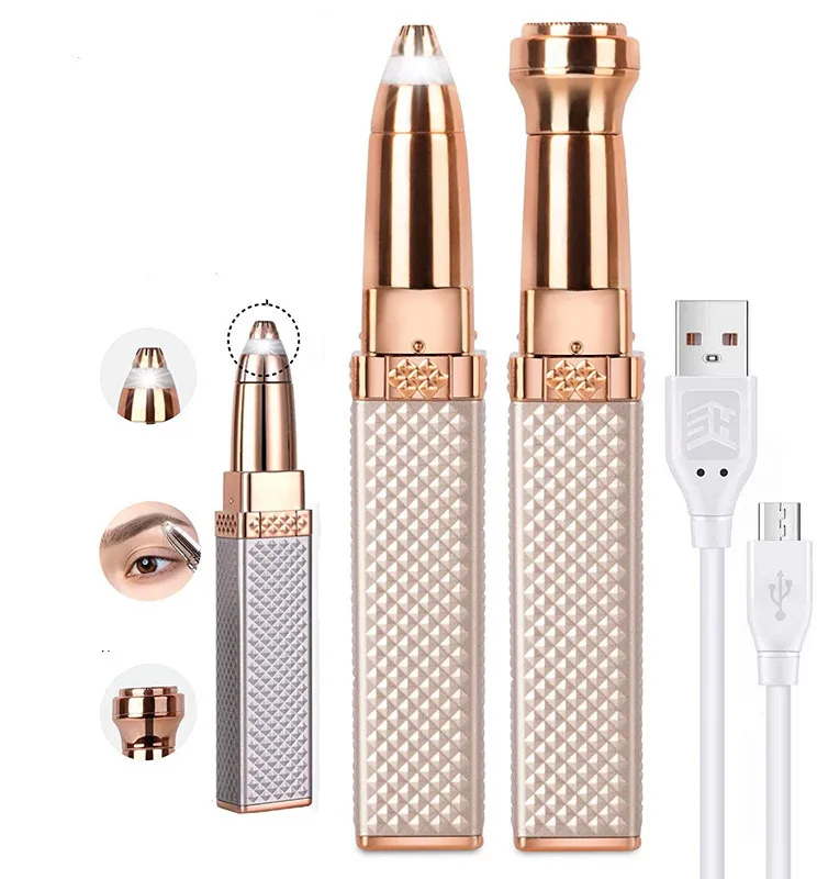 2 в 1 триммер для бровей эпилятор Машинка удаления волос на лице Эпилятор