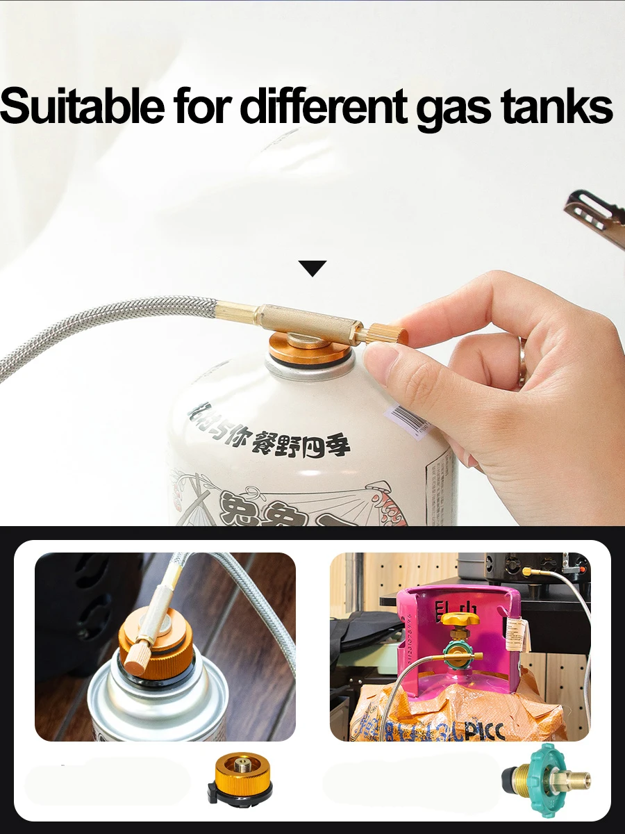 TC-DF-9 Outdoor mini gas stove hiking cooker adjustable portable camping butane gas stove