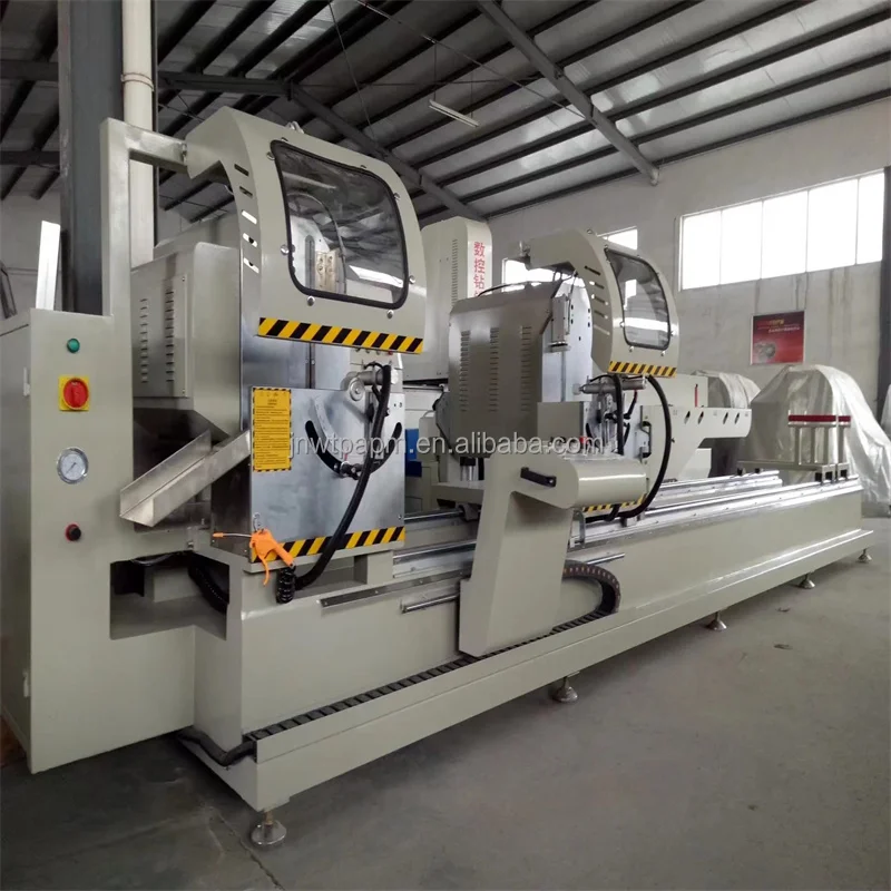 Good quality aluminium window manufacturer wall saw digital display double head metal cutting machinery miter saw for aluminum