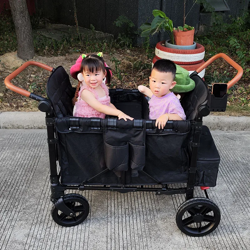 lightweight stroller wagon for 4 kids,phone and cup holder stroller wagon,adventure stroller wagon car seat adapter