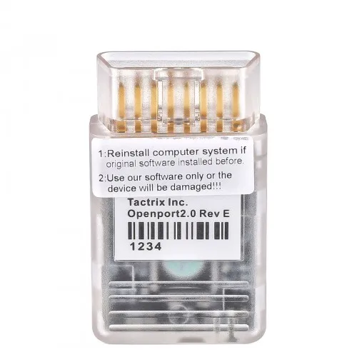 Full Chip Version Tactrix Openport 2.0 + ECUFLASH Cable J2534 for Toyota/ Ford/ Mazda/ JLR/ Mitsubishi/ Subaru