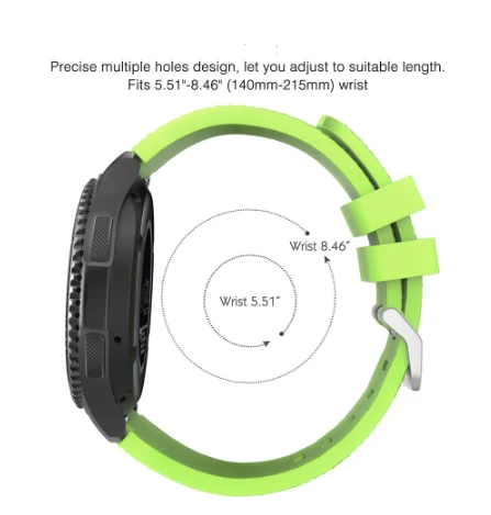 hot sales Promotion Classic Silicone Bracelet Replacement Sport Watch Strap for Samsung Gear S3 Frontier