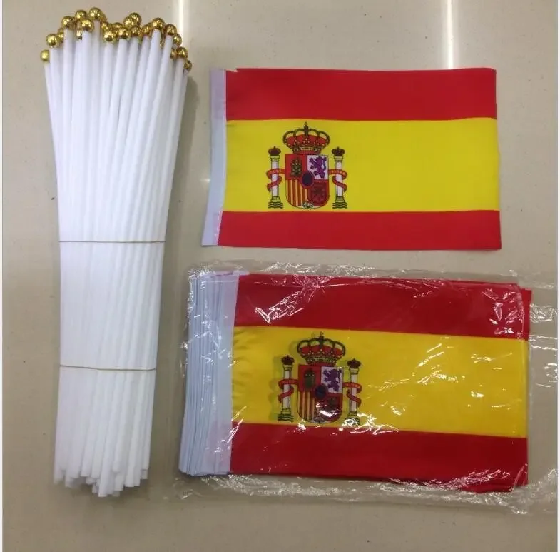 Huiyi Best Durable 14 * 21Cm Denmark Hand Flag Promotion Wholesale Small Hand Waving National Flag